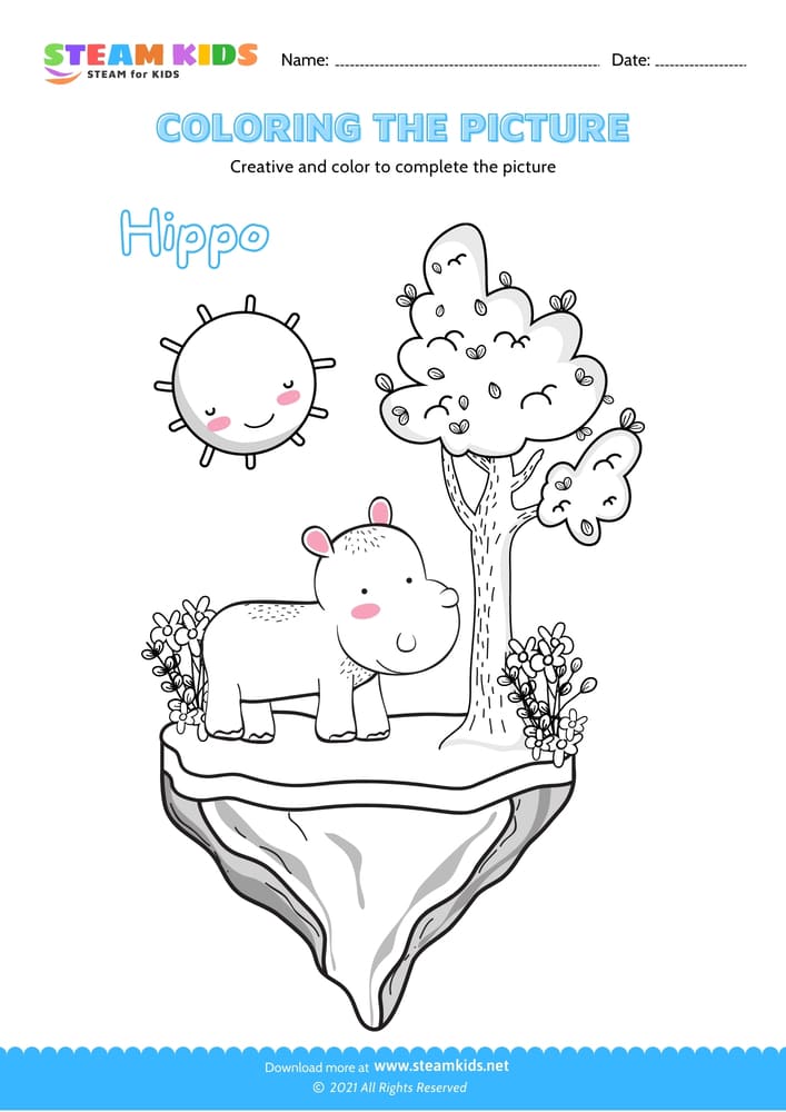 Free Coloring Worksheet - Color the picture