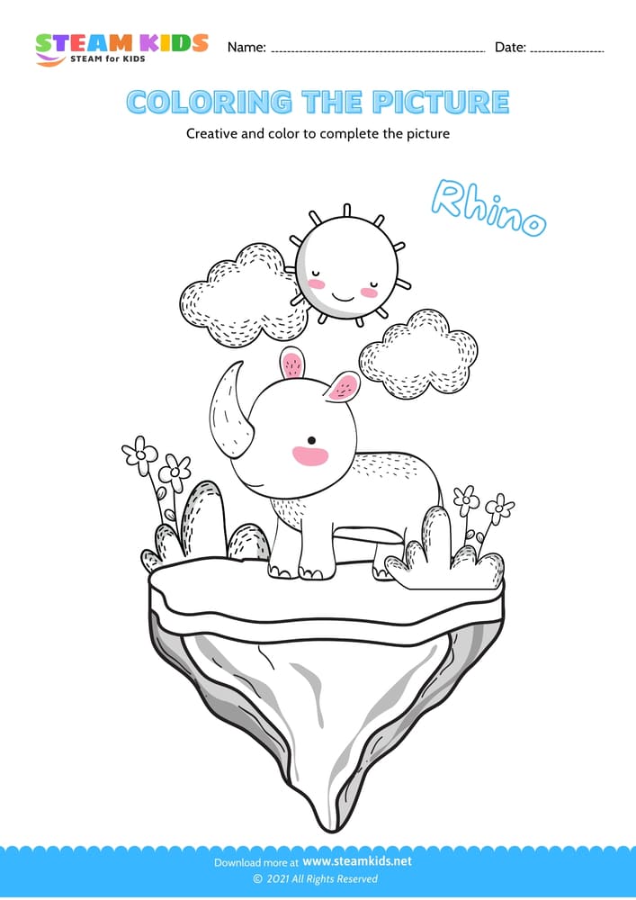 Free Coloring Worksheet - Color the picture