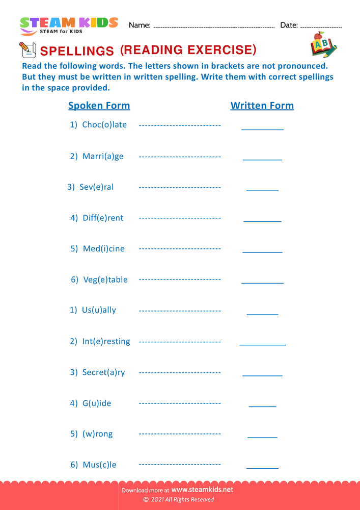 Free English Worksheet - Reading exercise - Worksheet 2