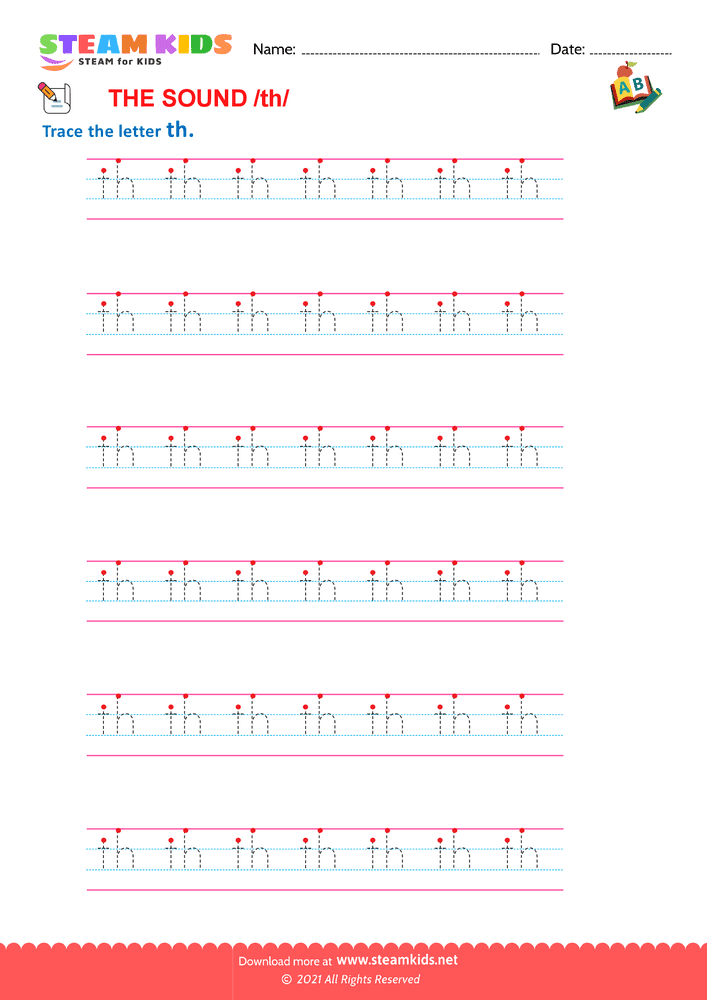 Free English Worksheet - Blends and Digraphs - Worksheet 1