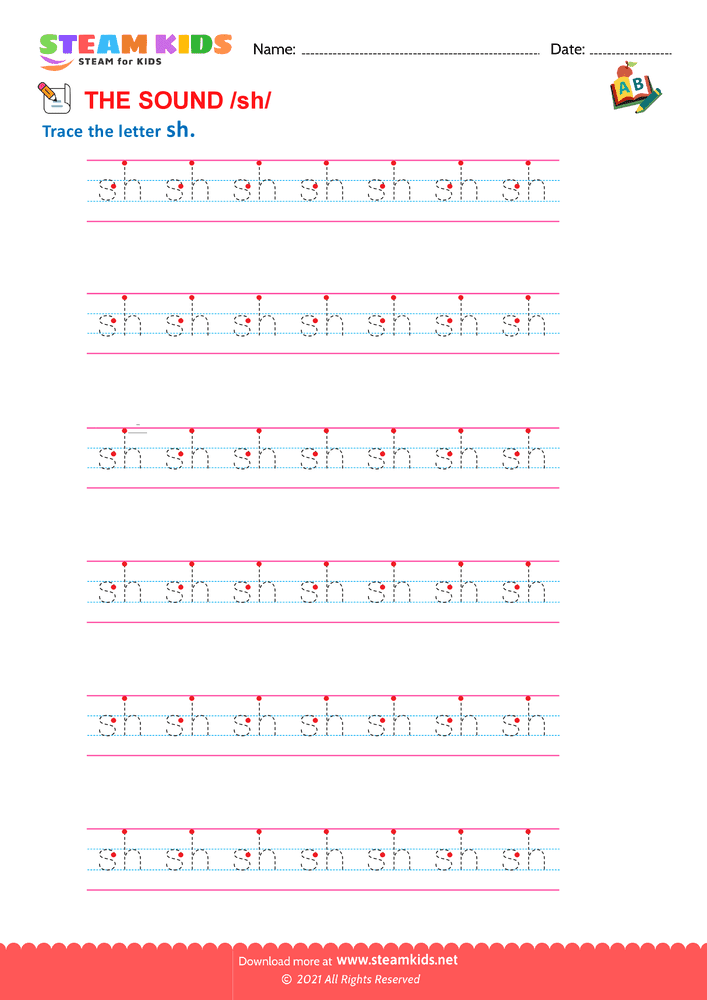 Free English Worksheet - Blends and Digraphs - Worksheet 3