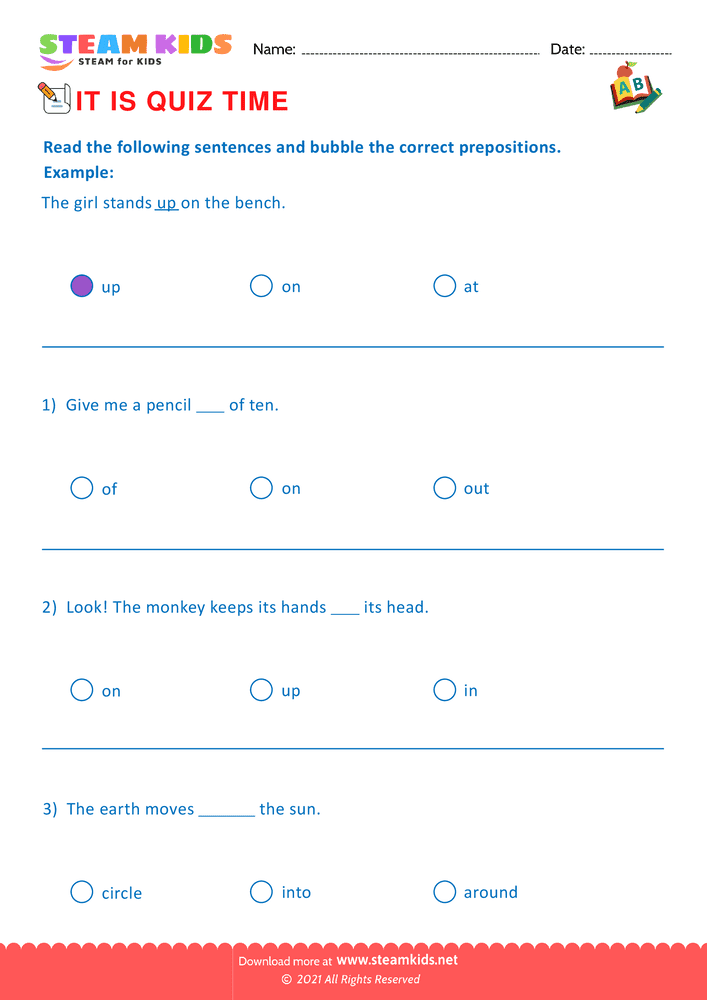 Free English Worksheet - Quiz - Worksheet 10