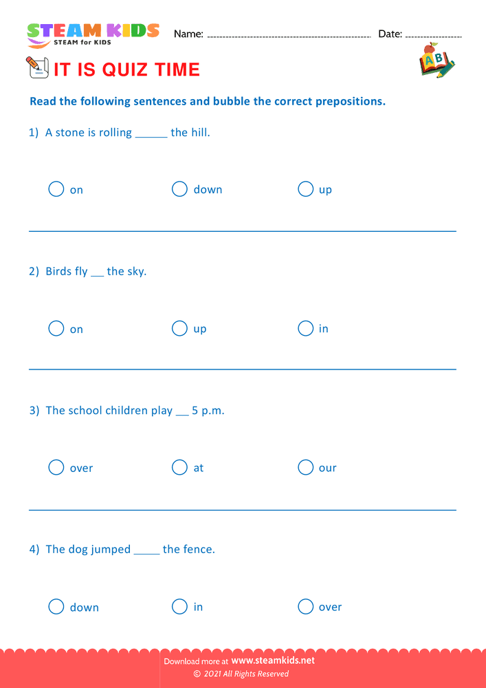 Free English Worksheet - Quiz - Worksheet 11