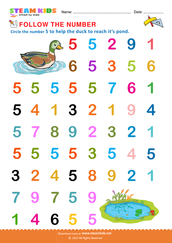 Numbers Worksheets For Preschool