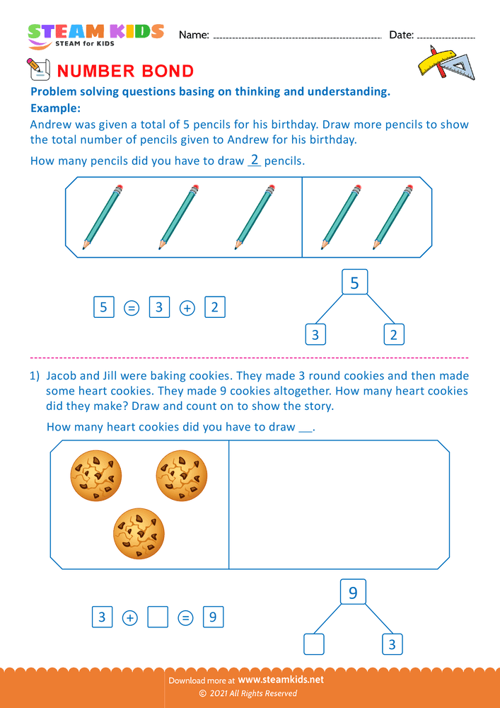 Free Math Worksheet - Solve the problem - Worksheet 1