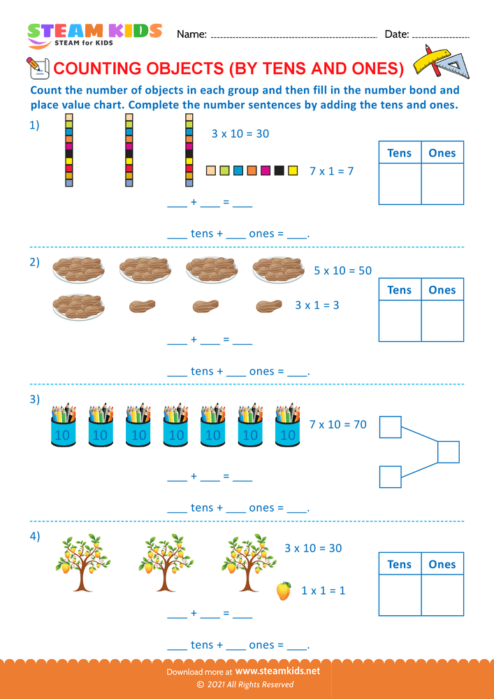 Free Math Worksheet - Dual Problems - Worksheet 1