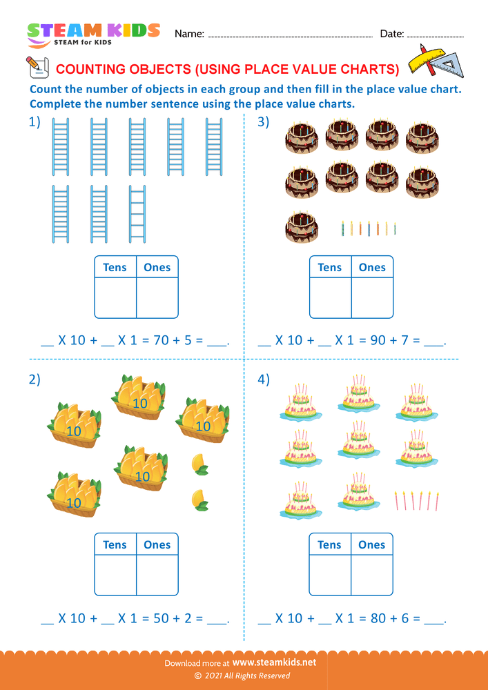 Free Math Worksheet - Visual Problems - Worksheet 5
