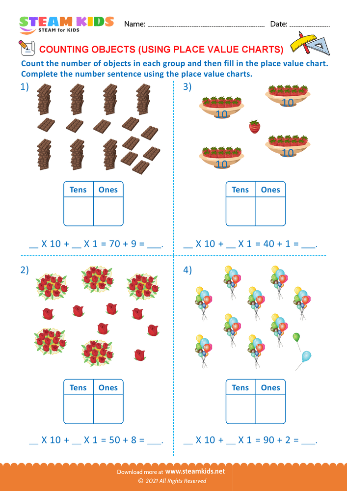 Free Math Worksheet - Visual Problems - Worksheet 9