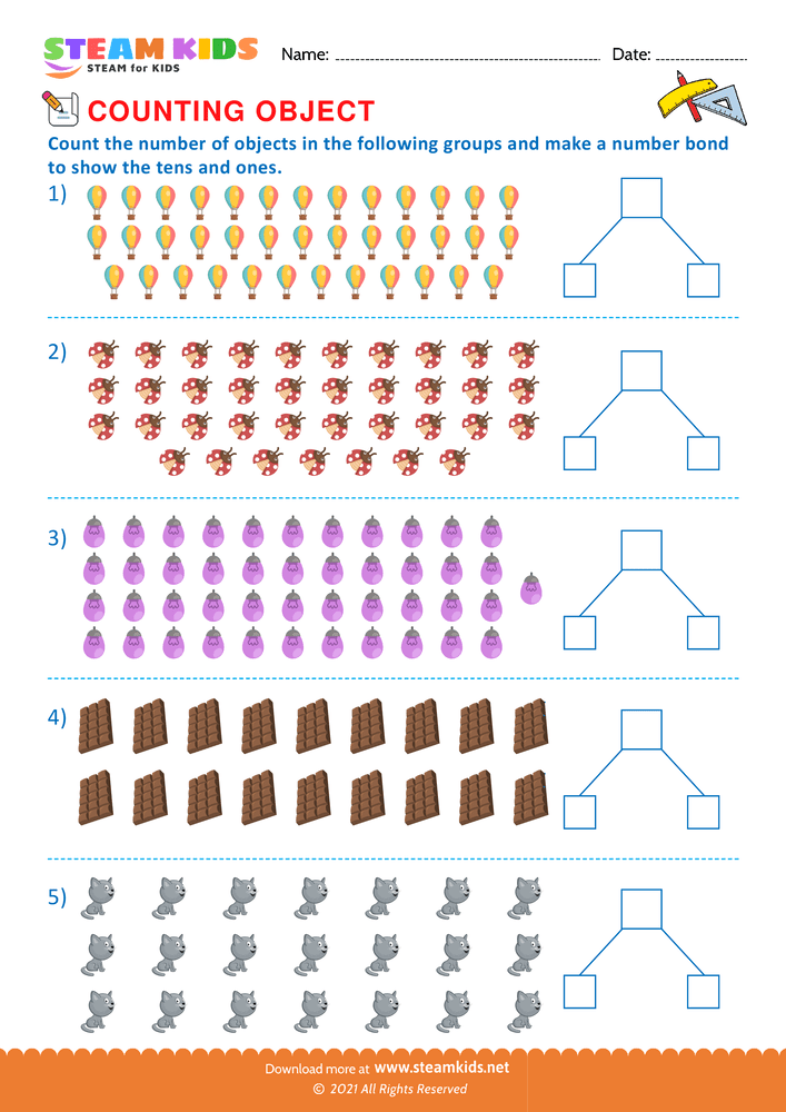 Free Math Worksheet - Complete the statement - Worksheet 4