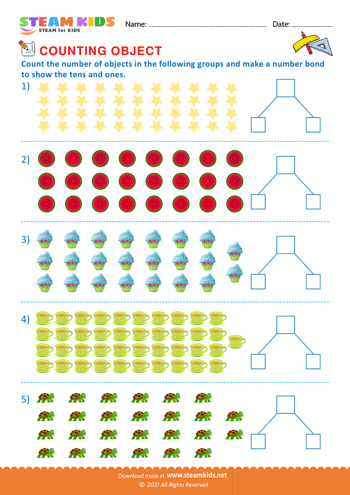 Free Math Worksheet - Complete the statement - Worksheet 5