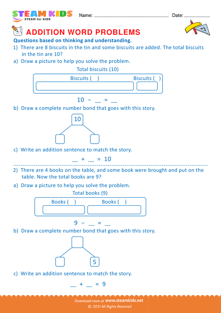 Free Math Worksheet - Word problems - Worksheet 36
