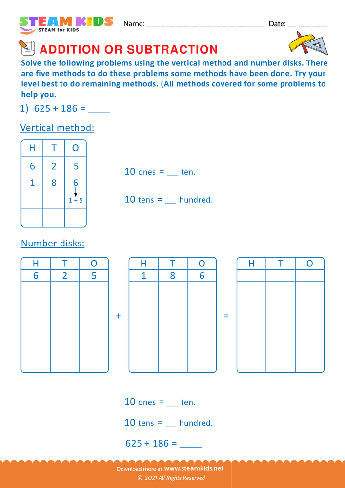 Free Math Worksheet - Solve the Following problems - Worksheet 9