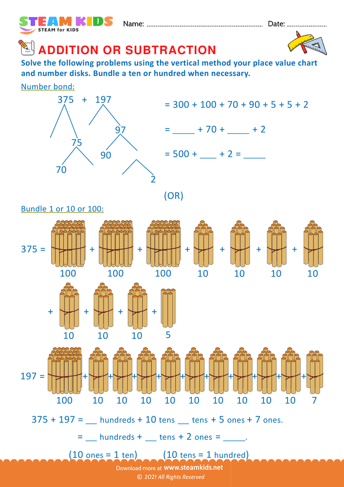 Free Math Worksheet - Solve the Following problems - Worksheet 22