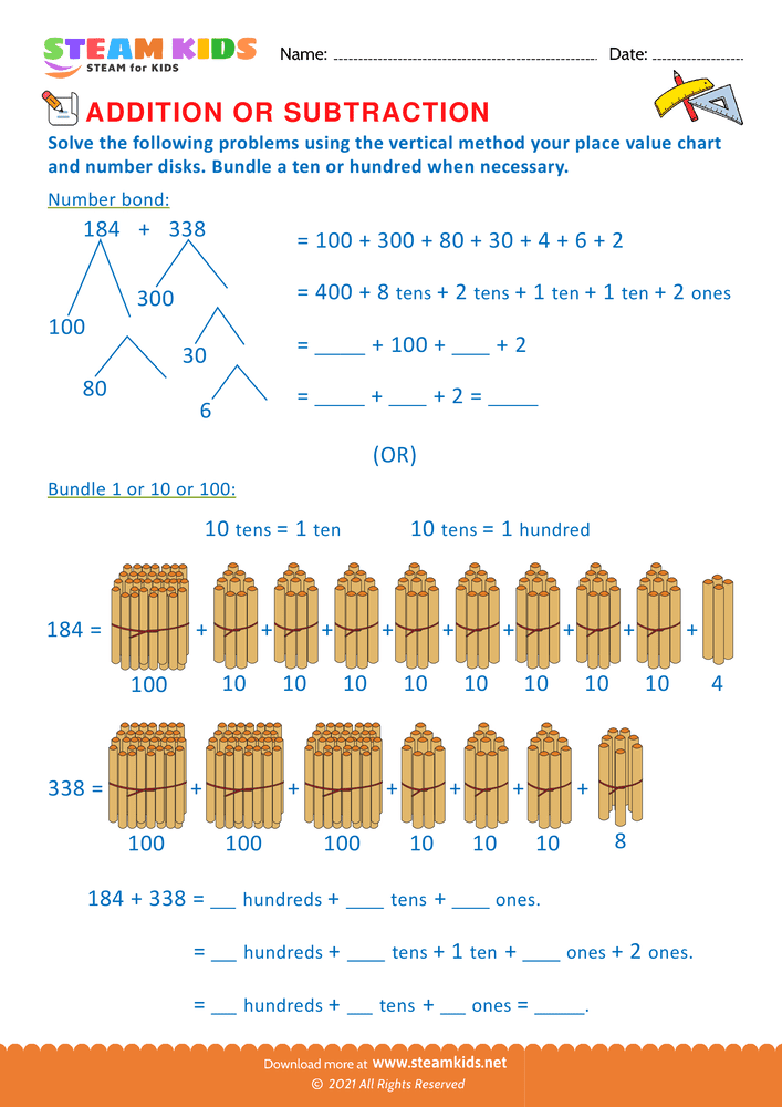 Free Math Worksheet - Solve the Following problems - Worksheet 24