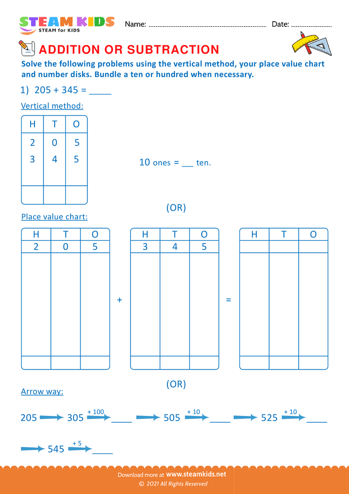 Free Math Worksheet - Solve the Following problems - Worksheet 25