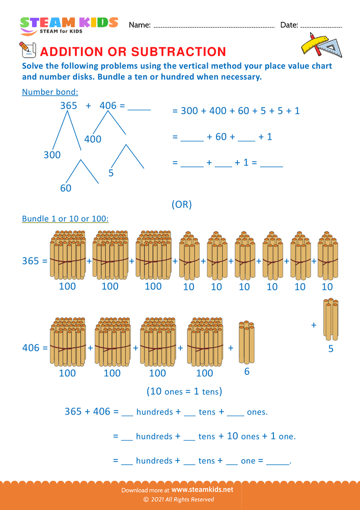 Free Math Worksheet - Solve the Following problems - Worksheet 28