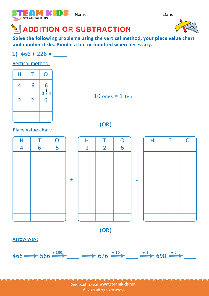 Free Math Worksheet - Solve the Following problems - Worksheet 31