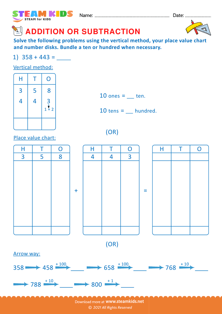 Free Math Worksheet - Solve the Following problems - Worksheet 35