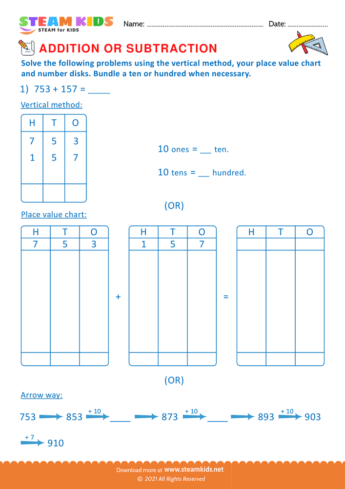 Free Math Worksheet - Solve the Following problems - Worksheet 37