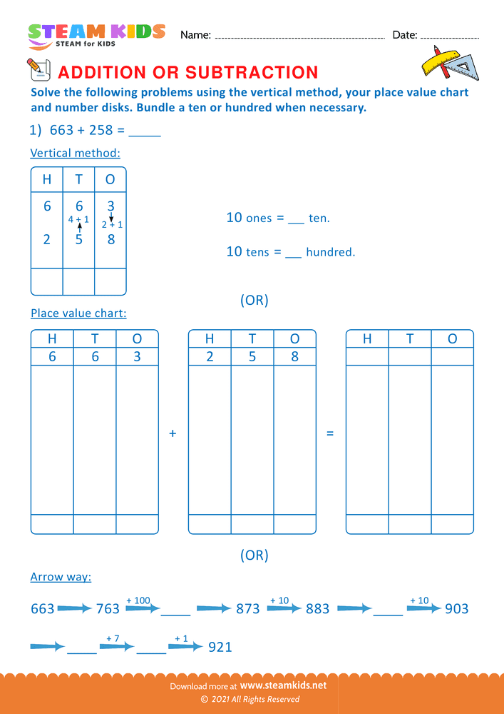 Free Math Worksheet - Solve the Following problems - Worksheet 39