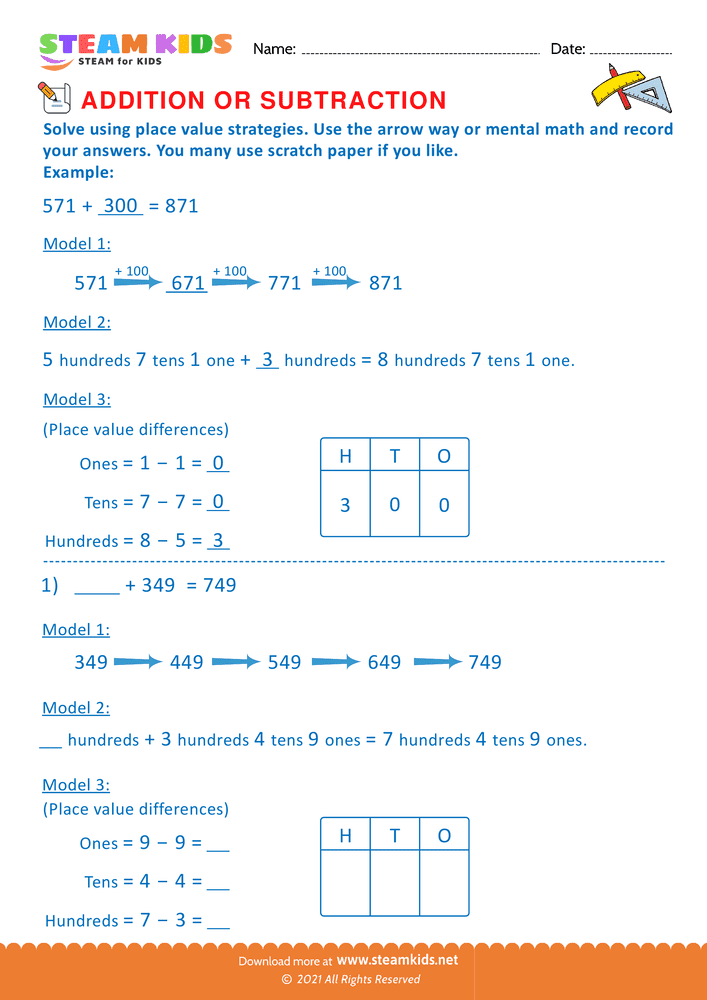 Free Math Worksheet - Complete Each Statement - Worksheet 25