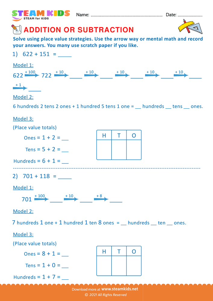 Free Math Worksheet - Complete Each Statement - Worksheet 30