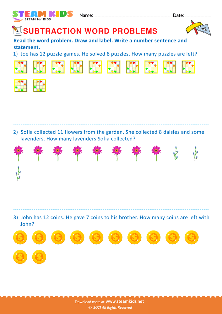 Free Math Worksheet - Draw and label - Worksheet 15