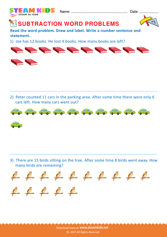 Free Math Worksheet - Draw and label - Worksheet 16