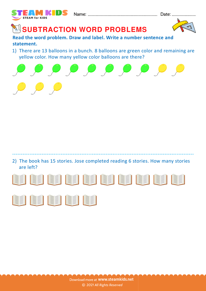 Free Math Worksheet - Draw and label - Worksheet 21