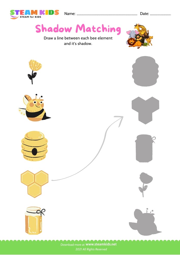 Free Science Worksheet - Matching - Worksheet 5