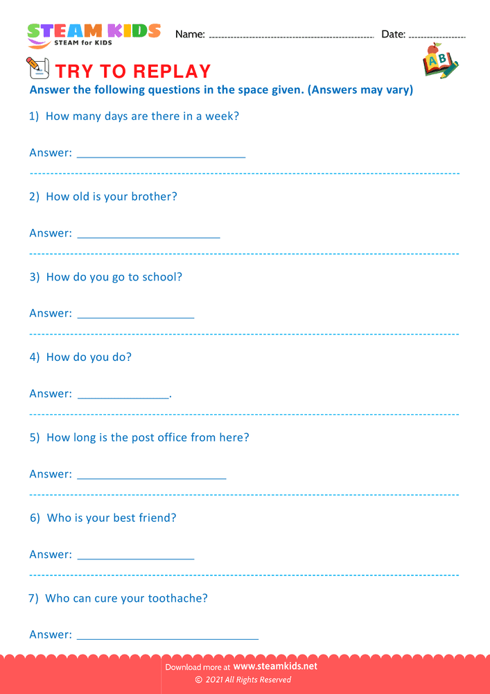 Free English Worksheet - Making Sentence - Worksheet 6