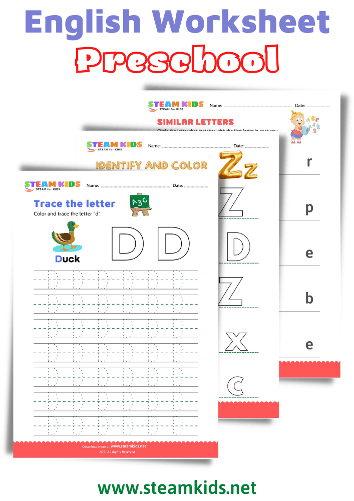 Update 2022 - Free English Worksheets For Kids - STEAM KIDS