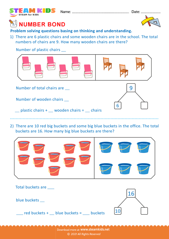 Free Math Worksheet - Solve the problem - Worksheet 3