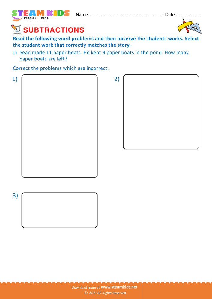 Free Math Worksheet - Fundamebtal operations - Worksheet 10