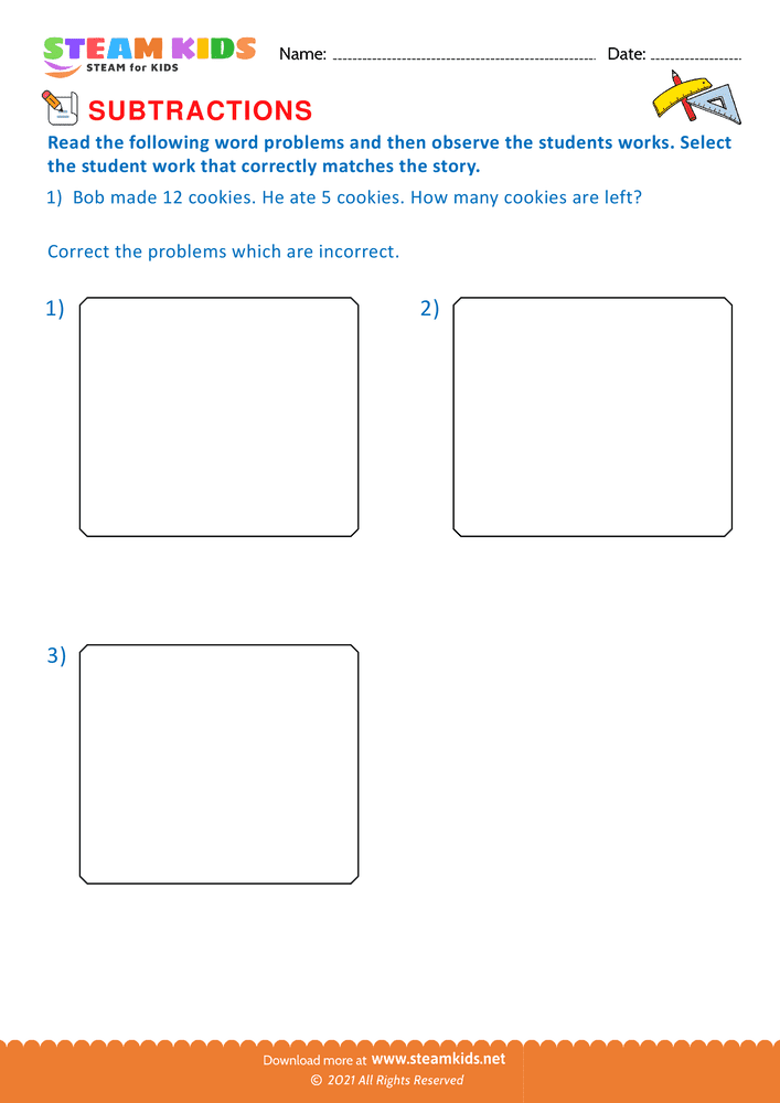 Free Math Worksheet - Fundamebtal operations - Worksheet 18