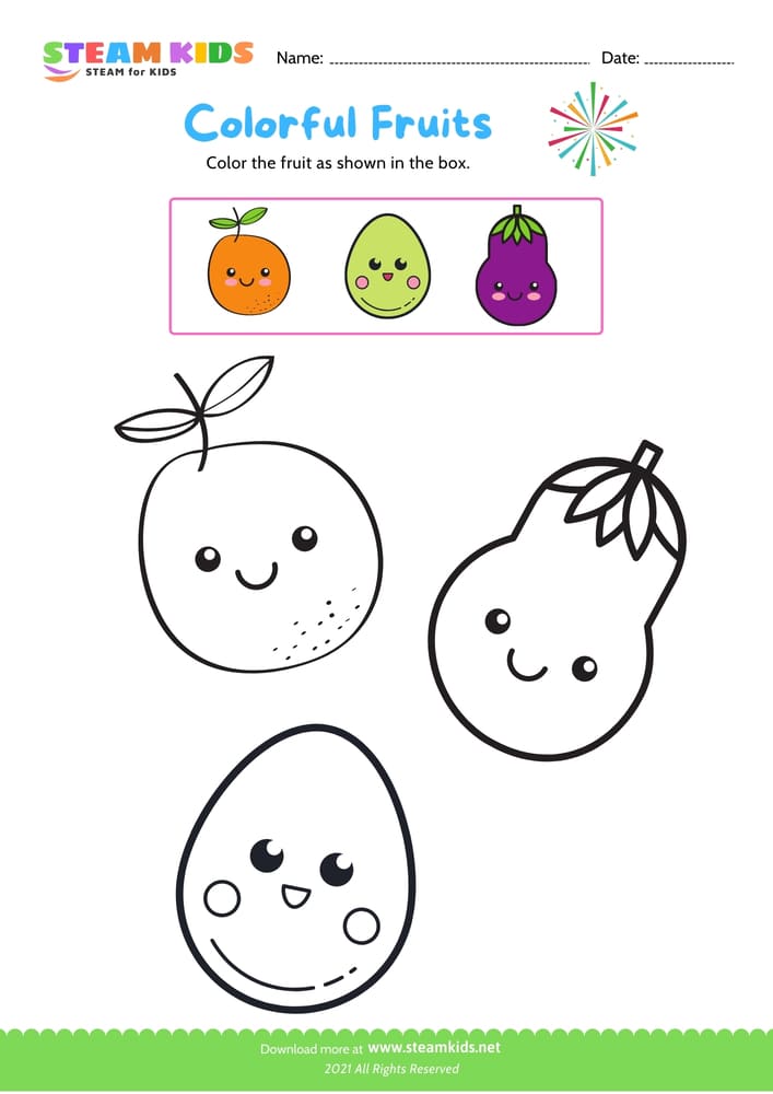 Free Science Worksheet - Coloring - Worksheet 1