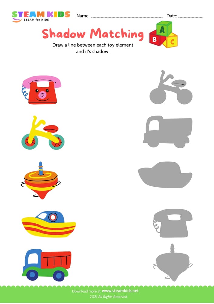 Free Science Worksheet - Matching - Worksheet 3