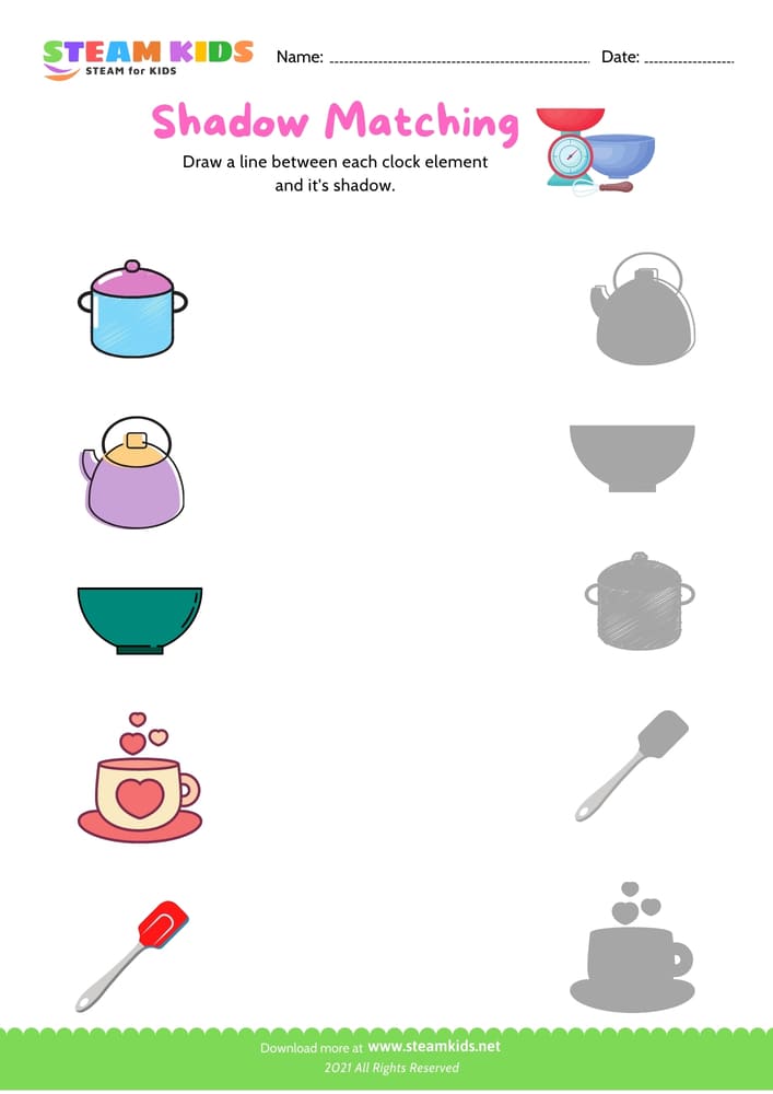 Free Science Worksheet - Matching - Worksheet 8