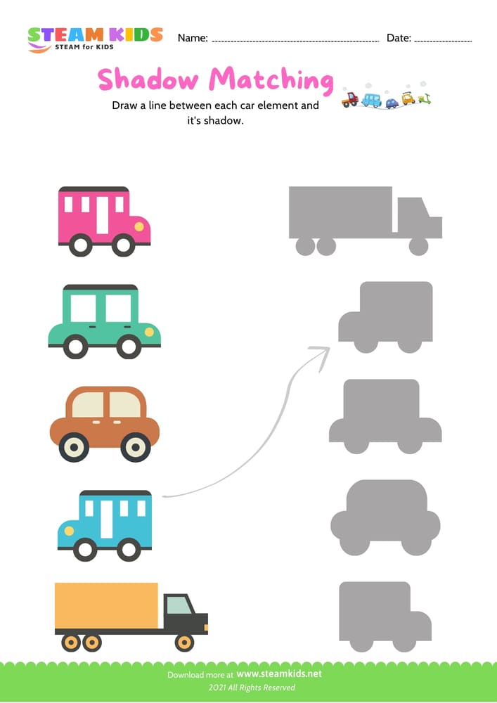 Free Science Worksheet - Matching - Worksheet 1