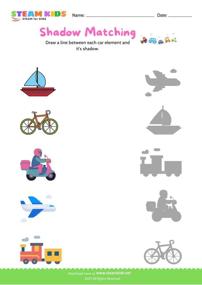 Free Science Worksheet - Matching - Worksheet 2