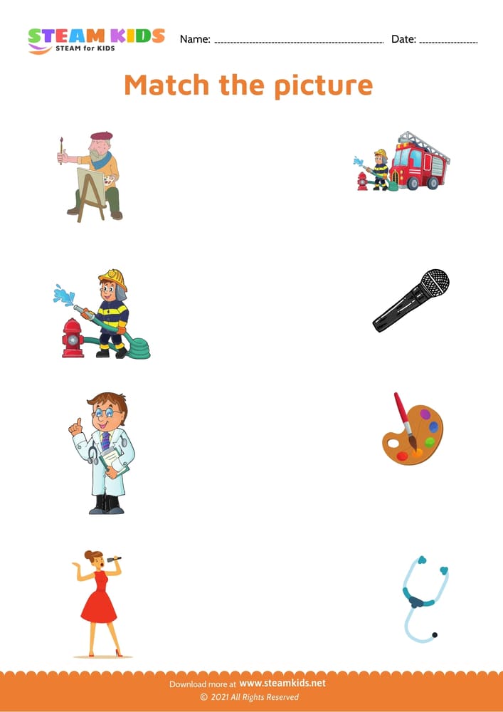 Free Science Worksheet - Identify